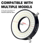 Luowei LS03 - Anello luminoso per microscopio ad alta luminosità con 72 LED, LUOWEI LS03