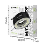 Luowei LS03 - Anello luminoso per microscopio ad alta luminosità con 72 LED, LUOWEI LS03