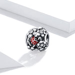 Accessori per collana braccialetto fai-da-te con perline coccinella da giardino in argento sterling S925, Elves Ladybug