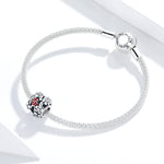 Accessori per collana braccialetto fai-da-te con perline coccinella da giardino in argento sterling S925, Elves Ladybug