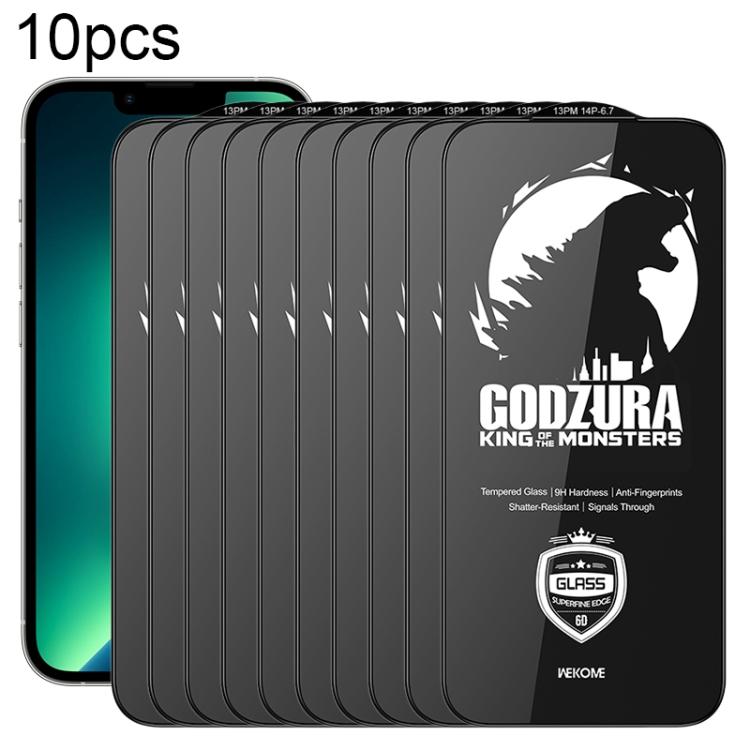 WK WTP-124 10 pezzi Pellicola in vetro temperato HD a schermo intero con bordo ultra sottile e curvatura 6D, For iPhone 17 Pro Max, For iPhone 17 Pro, For iPhone 16 Pro / 17, For iPhone Air, For iPhone 16 Pro Max, For iPhone 16 Plus / 15 Plus          ...