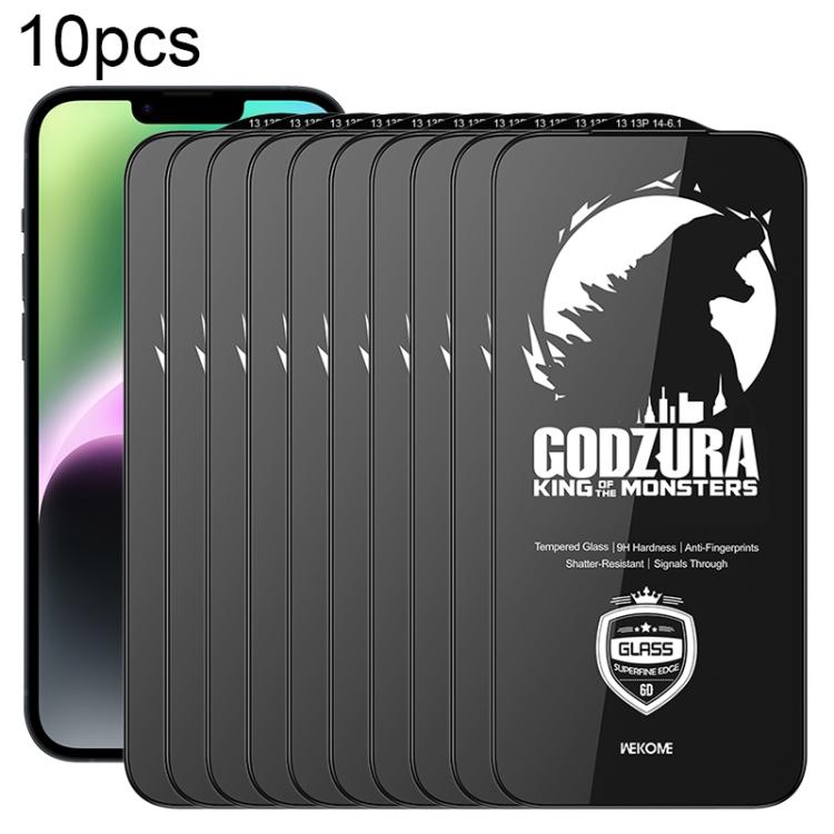 WK WTP-124 10 pezzi Pellicola in vetro temperato HD a schermo intero con bordo ultra sottile e curvatura 6D, For iPhone 17 Pro Max, For iPhone 17 Pro, For iPhone 16 Pro / 17, For iPhone Air, For iPhone 16 Pro Max, For iPhone 16 Plus / 15 Plus          ...