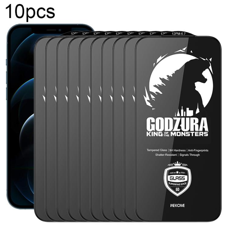 WK WTP-124 10 pezzi Pellicola in vetro temperato HD a schermo intero con bordo ultra sottile e curvatura 6D, For iPhone 17 Pro Max, For iPhone 17 Pro, For iPhone 16 Pro / 17, For iPhone Air, For iPhone 16 Pro Max, For iPhone 16 Plus / 15 Plus          ...