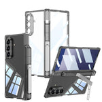 Custodia per telefono GKK con cerniera airbag integrata e copertura completa, con supporto/portapenna (penna non inclusa)., For Galaxy Z Fold8 Ultra 5G, For Samsung Galaxy Z Fold7 5G