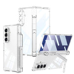 Custodia per telefono GKK con cerniera airbag integrata e copertura completa, con supporto/portapenna (penna non inclusa)., For Galaxy Z Fold8 Ultra 5G, For Samsung Galaxy Z Fold7 5G