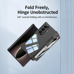 Custodia per telefono GKK con cerniera airbag integrata e copertura completa, con supporto/portapenna (penna non inclusa)., For Galaxy Z Fold8 Ultra 5G, For Samsung Galaxy Z Fold7 5G