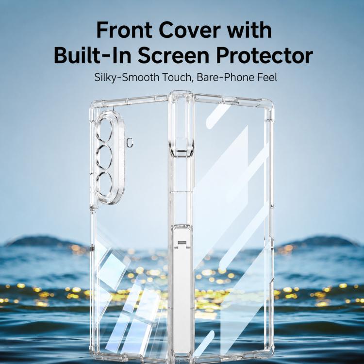 Custodia per telefono GKK con cerniera airbag integrata e copertura completa, con supporto/portapenna (penna non inclusa)., For Galaxy Z Fold8 Ultra 5G, For Samsung Galaxy Z Fold7 5G