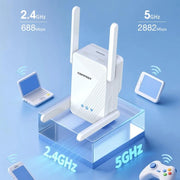 COMFAST CF-WR773BE 3570Mbps WiFi7 Signal Extender Dual Band Gigabit Wireless Repeater, EU Plug, US Plug, UK Plug, AU Plug