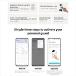 Telecamera intelligente Xiaomi Mijia originale con doppia lente PTZ a 360 gradi, rilevamento AI, 5 MP, WiFi 6, per la sicurezza domestica e compatibile con l'app Mi Home., Xiaomi Mijia Smart Camera 4 Dual Lens