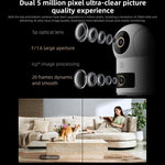 Telecamera intelligente Xiaomi Mijia originale con doppia lente PTZ a 360 gradi, rilevamento AI, 5 MP, WiFi 6, per la sicurezza domestica e compatibile con l'app Mi Home., Xiaomi Mijia Smart Camera 4 Dual Lens