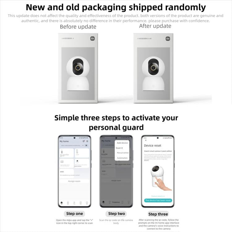 Telecamera intelligente Xiaomi originale 4 4K Dual-band Wi-Fi 6 8MP HDR Tracciamento AI Visione notturna Audio bidirezionale Sicurezza domestica Baby monitor Telecamera per animali domestici, Xiaomi Smart Camera 4 4K