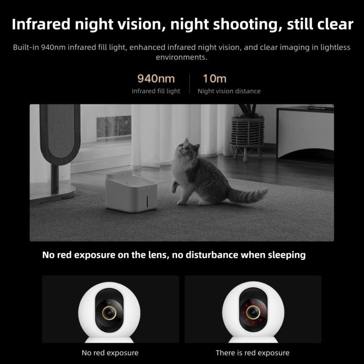 Telecamera intelligente Xiaomi originale 4 4K Dual-band Wi-Fi 6 8MP HDR Tracciamento AI Visione notturna Audio bidirezionale Sicurezza domestica Baby monitor Telecamera per animali domestici, Xiaomi Smart Camera 4 4K