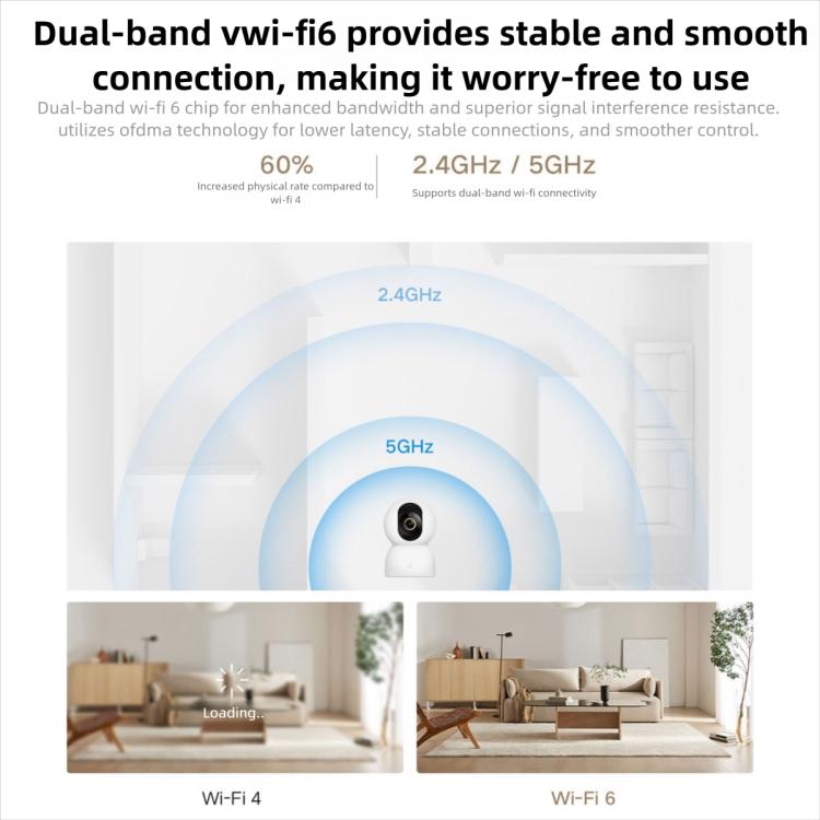 Telecamera intelligente Xiaomi originale 4 4K Dual-band Wi-Fi 6 8MP HDR Tracciamento AI Visione notturna Audio bidirezionale Sicurezza domestica Baby monitor Telecamera per animali domestici, Xiaomi Smart Camera 4 4K