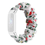 Cinturino per orologio xDfind in poliestere elastico a forma di ghirlanda per Fitbit Luxe, S, L