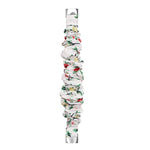 Cinturino per orologio xDfind in poliestere elastico a forma di ghirlanda per Fitbit Luxe, S, L