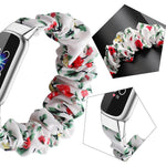 Cinturino per orologio xDfind in poliestere elastico a forma di ghirlanda per Fitbit Luxe, S, L