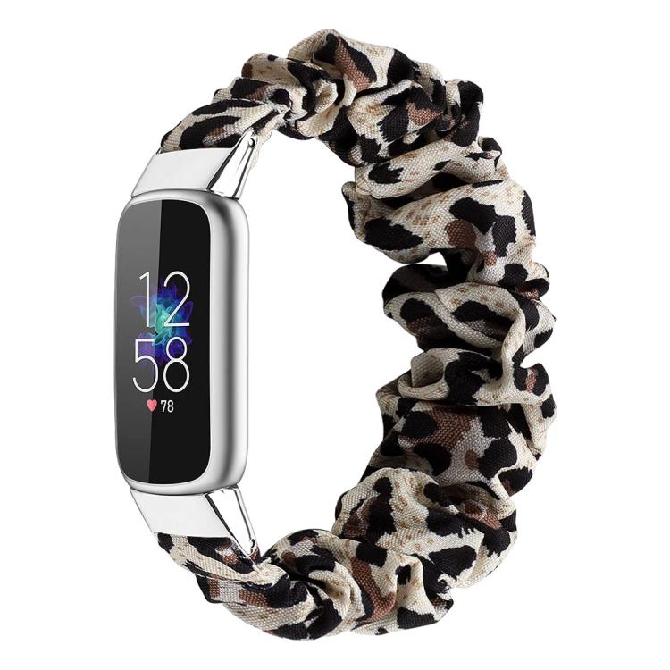 Cinturino per orologio xDfind in poliestere elastico a forma di ghirlanda per Fitbit Luxe, S, L