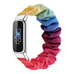 Cinturino per orologio xDfind in poliestere elastico a forma di ghirlanda per Fitbit Luxe, S, L
