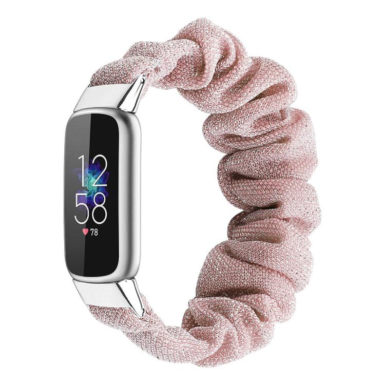 Cinturino per orologio xDfind in poliestere elastico a forma di ghirlanda per Fitbit Luxe, S, L