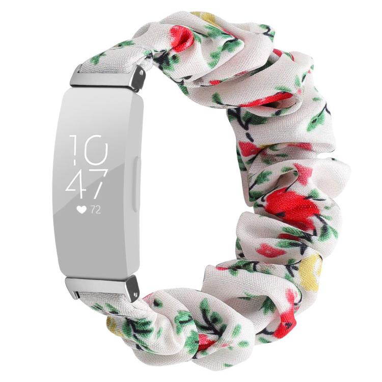 Cinturino per orologio xDfind in poliestere elastico a forma di ghirlanda per Fitbit Inspire, S, L