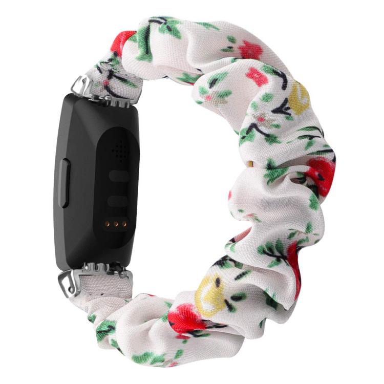 Cinturino per orologio xDfind in poliestere elastico a forma di ghirlanda per Fitbit Inspire, S, L