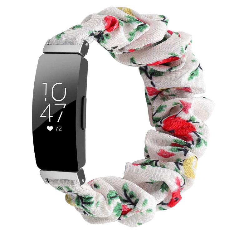 Cinturino per orologio xDfind in poliestere elastico a forma di ghirlanda per Fitbit Inspire, S, L