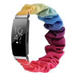 Cinturino per orologio xDfind in poliestere elastico a forma di ghirlanda per Fitbit Inspire, S, L