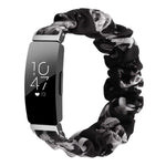 Cinturino per orologio xDfind in poliestere elastico a forma di ghirlanda per Fitbit Inspire, S, L