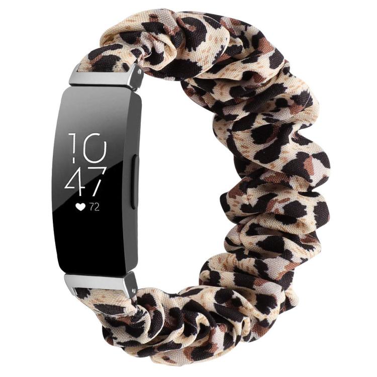 Cinturino per orologio xDfind in poliestere elastico a forma di ghirlanda per Fitbit Inspire, S, L