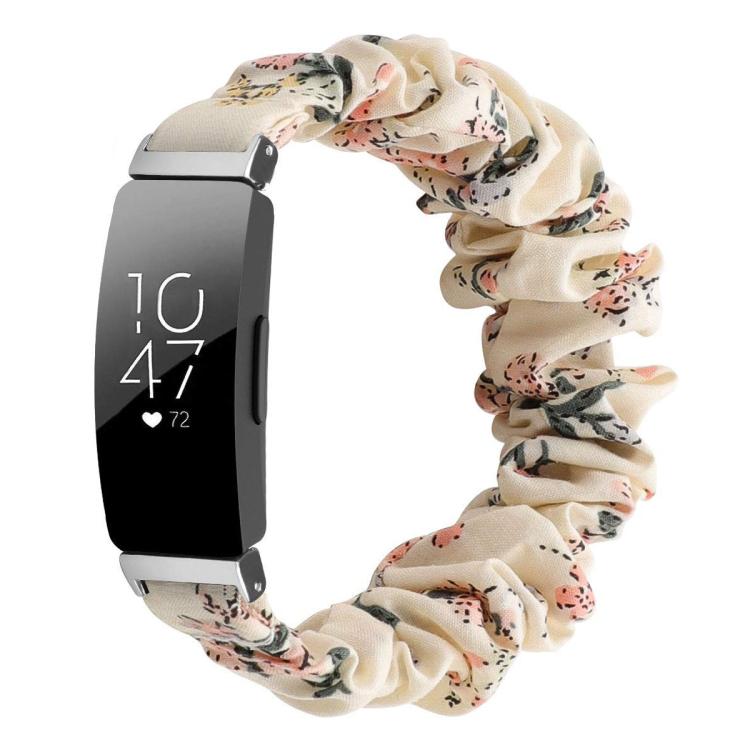 Cinturino per orologio xDfind in poliestere elastico a forma di ghirlanda per Fitbit Inspire, S, L