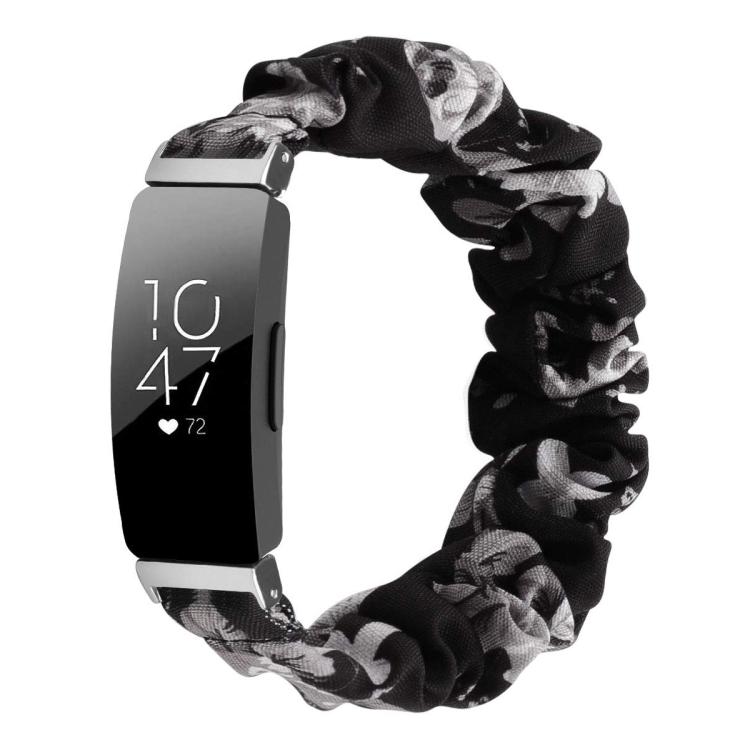 Cinturino per orologio xDfind in poliestere elastico a forma di ghirlanda per Fitbit Inspire, S, L