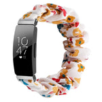 Cinturino per orologio xDfind in poliestere elastico a forma di ghirlanda per Fitbit Inspire, S, L