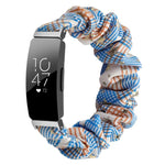 Cinturino per orologio xDfind in poliestere elastico a forma di ghirlanda per Fitbit Inspire, S, L