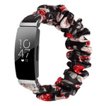 Cinturino per orologio xDfind in poliestere elastico a forma di ghirlanda per Fitbit Inspire, S, L