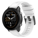 Cinturino per orologio in silicone tinta unita con fibbia nera xDfind, For Garmin Forerunner 955
