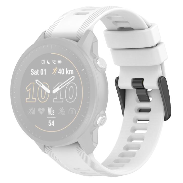 Cinturino per orologio in silicone tinta unita con fibbia nera xDfind, For Garmin Forerunner 955
