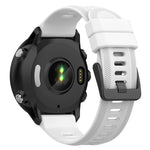 Cinturino per orologio in silicone tinta unita con fibbia nera xDfind, For Garmin Forerunner 955