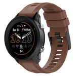 Cinturino per orologio in silicone tinta unita con fibbia nera xDfind, For Garmin Forerunner 955
