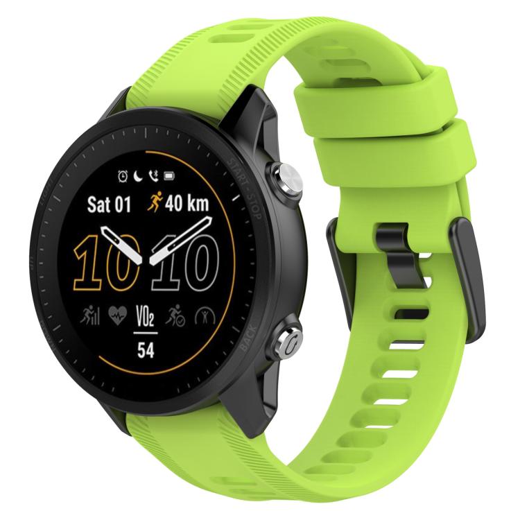 Cinturino per orologio in silicone tinta unita con fibbia nera xDfind, For Garmin Forerunner 955
