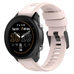 Cinturino per orologio in silicone tinta unita con fibbia nera xDfind, For Garmin Forerunner 955