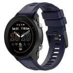 Cinturino per orologio in silicone tinta unita con fibbia nera xDfind, For Garmin Forerunner 955