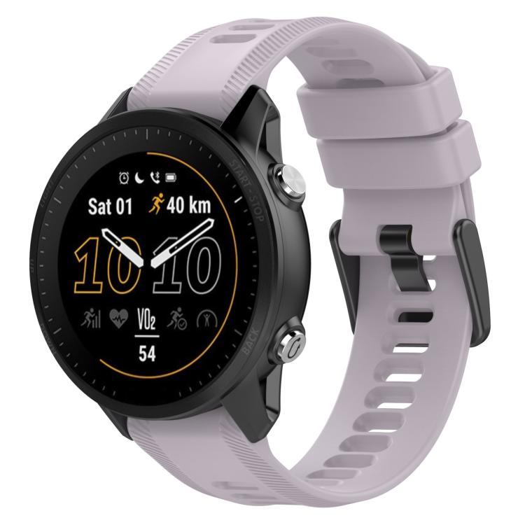 Cinturino per orologio in silicone tinta unita con fibbia nera xDfind, For Garmin Forerunner 955