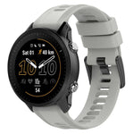 Cinturino per orologio in silicone tinta unita con fibbia nera xDfind, For Garmin Forerunner 955