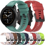 Cinturino per orologio in silicone tinta unita con fibbia nera xDfind, For Garmin Forerunner 955
