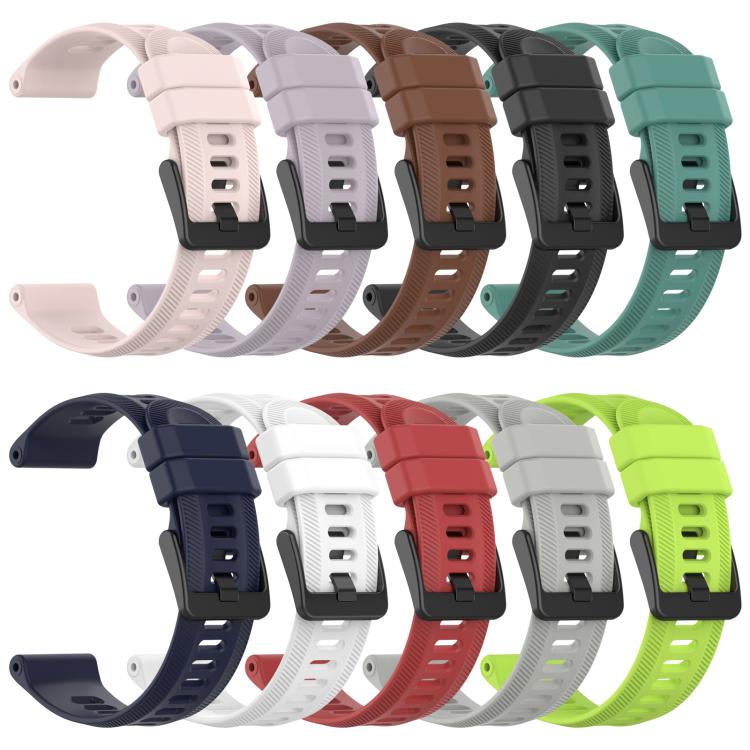 Cinturino per orologio in silicone tinta unita con fibbia nera xDfind, For Garmin Forerunner 955