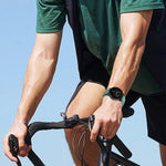 Cinturino per orologio in silicone tinta unita con fibbia nera xDfind, For Garmin Forerunner 955