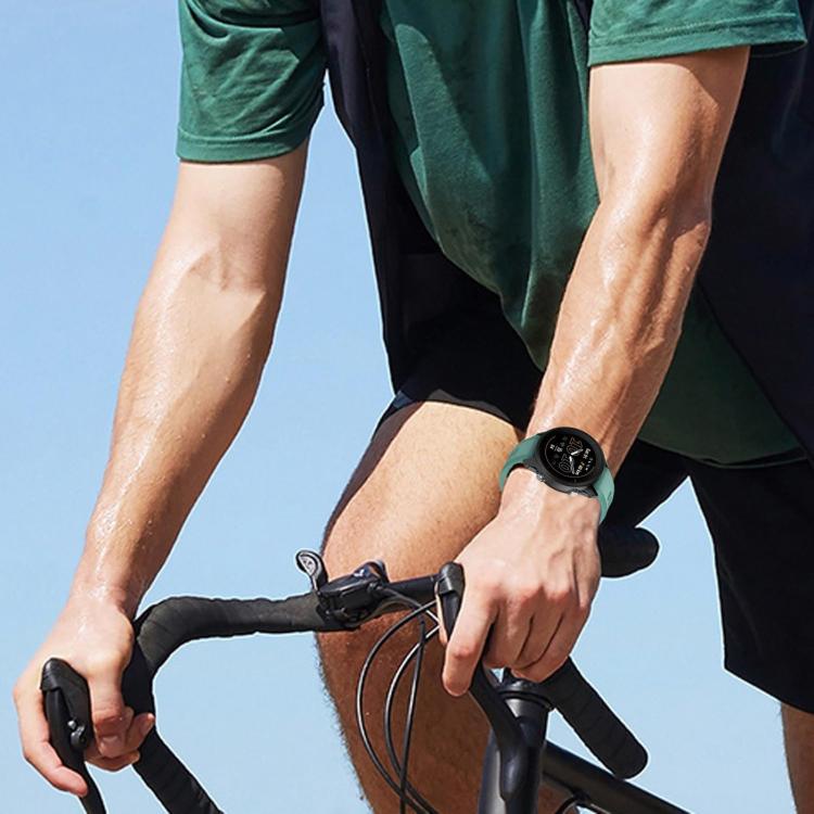 Cinturino per orologio in silicone tinta unita con fibbia nera xDfind, For Garmin Forerunner 955