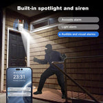 Sistema di videosorveglianza wireless SriHome DH005 da 4 MP 2K a basso consumo energetico con pannello solare, DH005