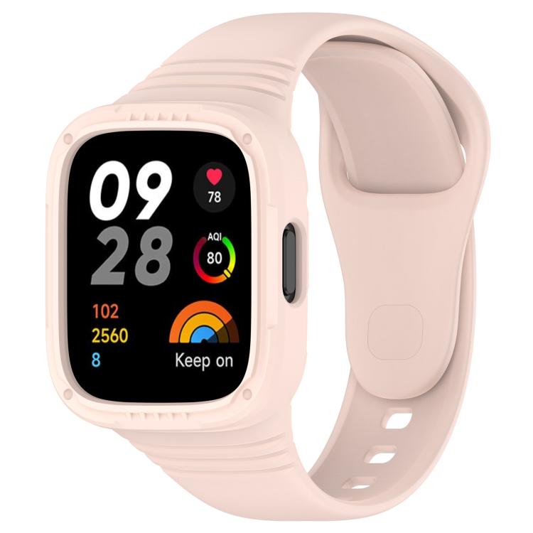 Cinturino per orologio xDfind in silicone integrato a tinta unita, For Xiaomi Redmi Watch 3