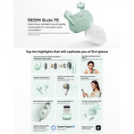 Auricolari Bluetooth semi-in-ear originali Xiaomi REDMI Buds 7S con cancellazione attiva del rumore